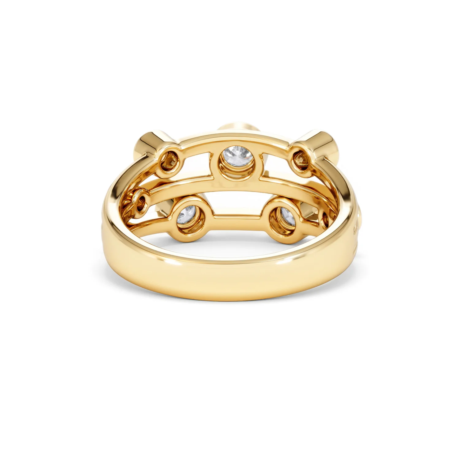 Lab Diamond Rain Drop Ring 0.50ct in 18K Gold Vermeil - Image 49