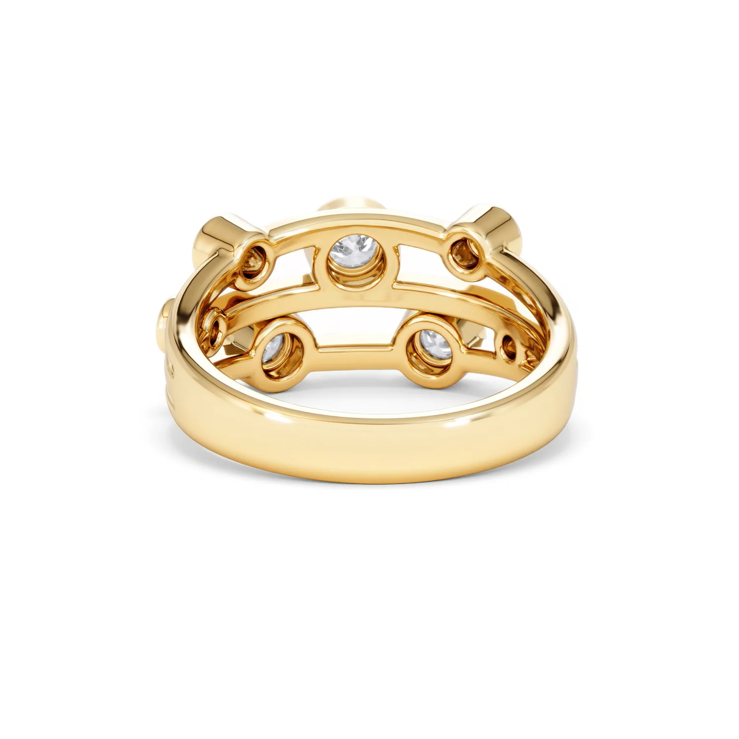 Lab Diamond Rain Drop Ring 0.50ct in 18K Gold Vermeil - Image 51