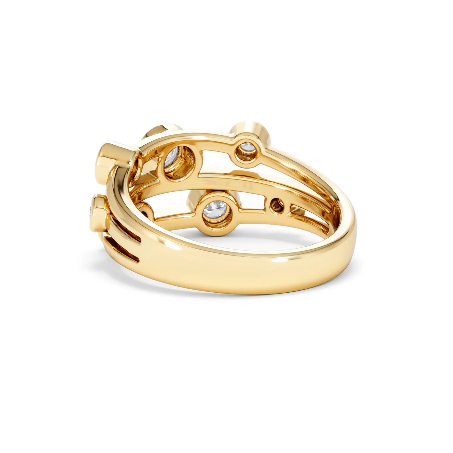 Lab Diamond Rain Drop Ring 0.50ct in 18K Gold Vermeil - Image 57