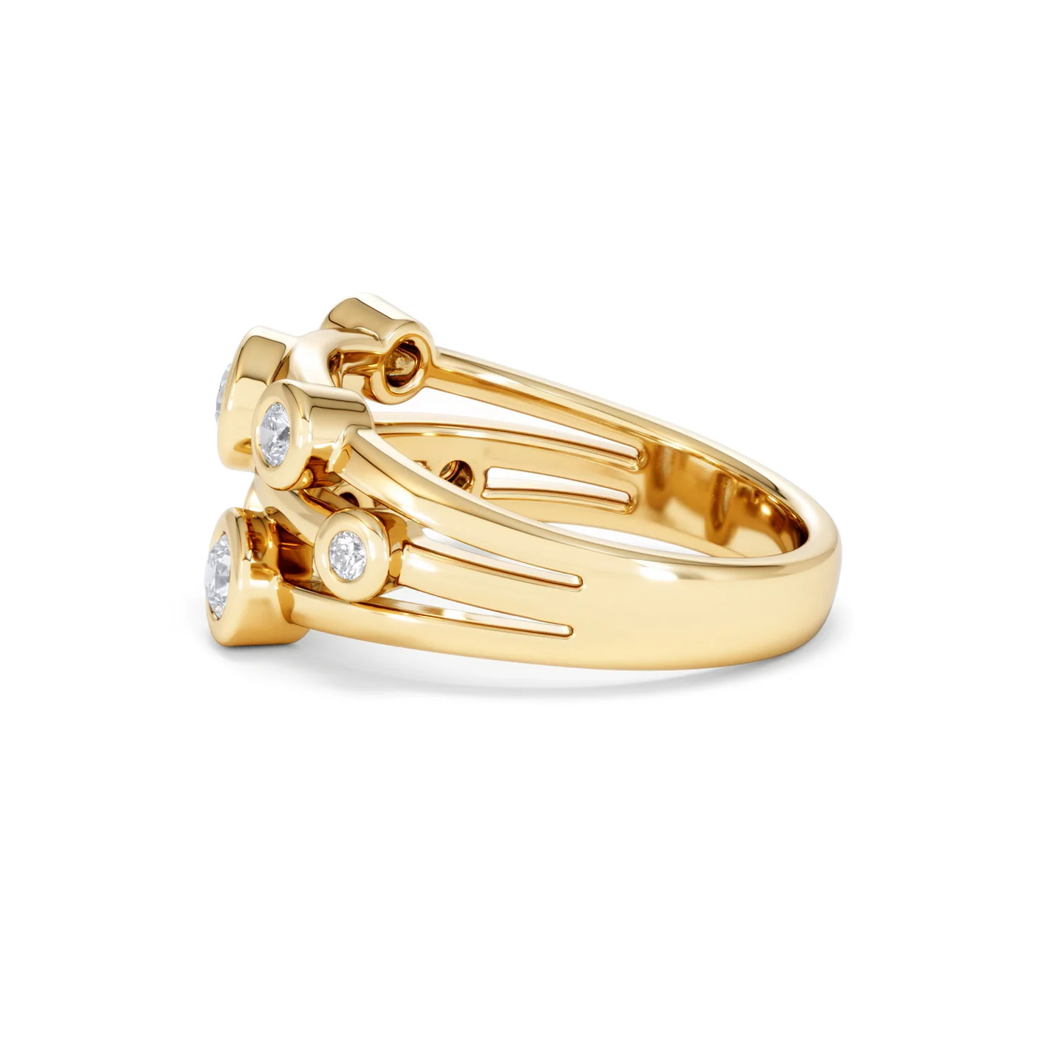 Lab Diamond Rain Drop Ring 0.50ct in 18K Gold Vermeil - Image 68