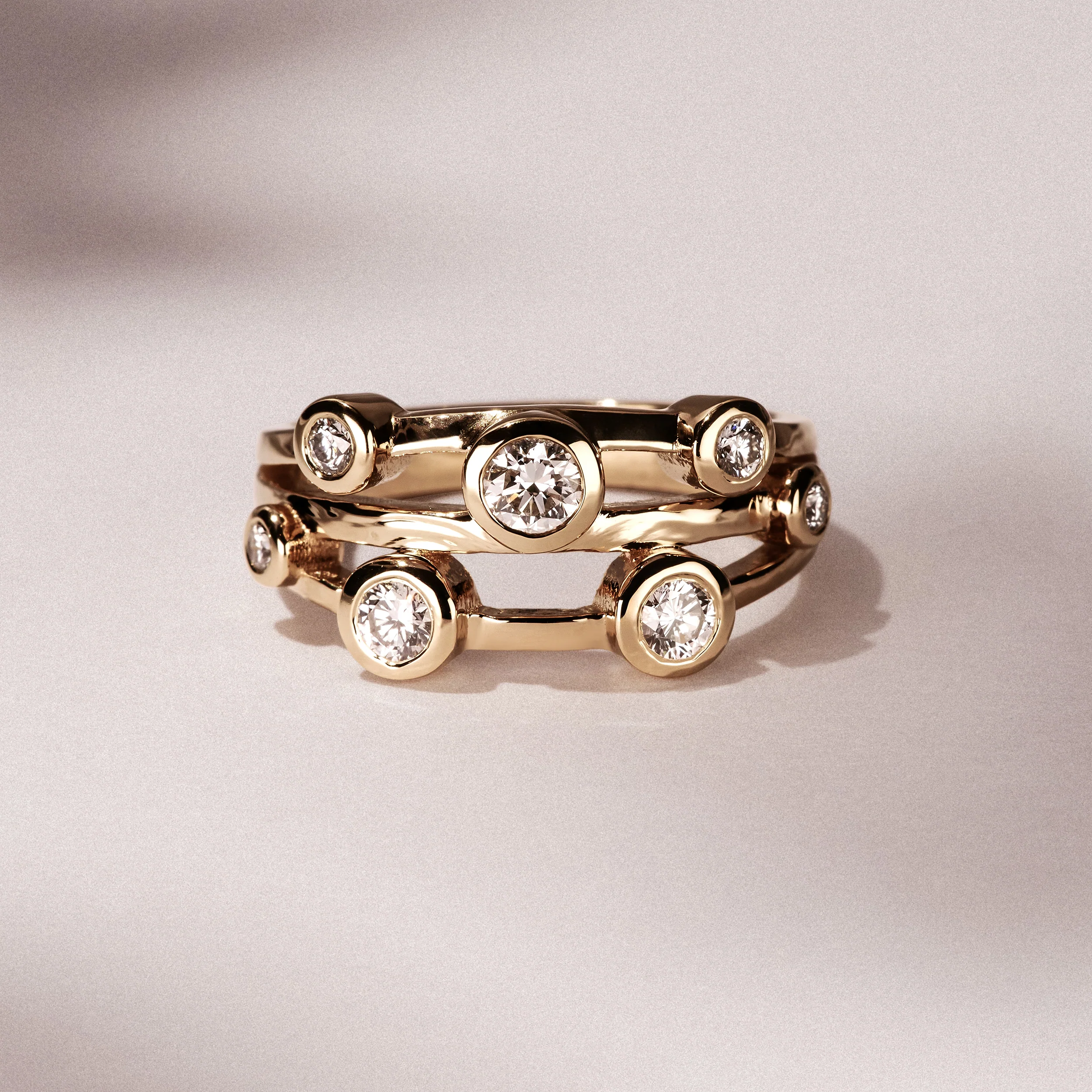 Lab Diamond Rain Drop Ring 0.50ct in 18K Gold Vermeil - Image 7