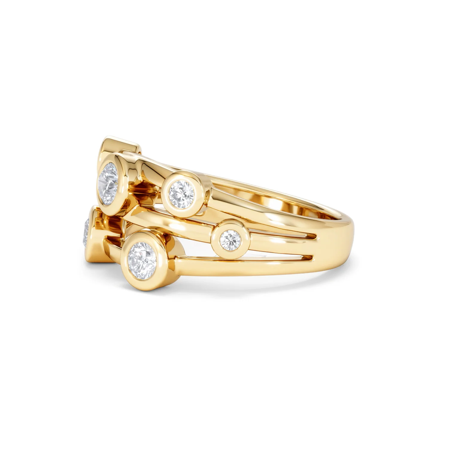 Lab Diamond Rain Drop Ring 0.50ct in 18K Gold Vermeil - Image 76