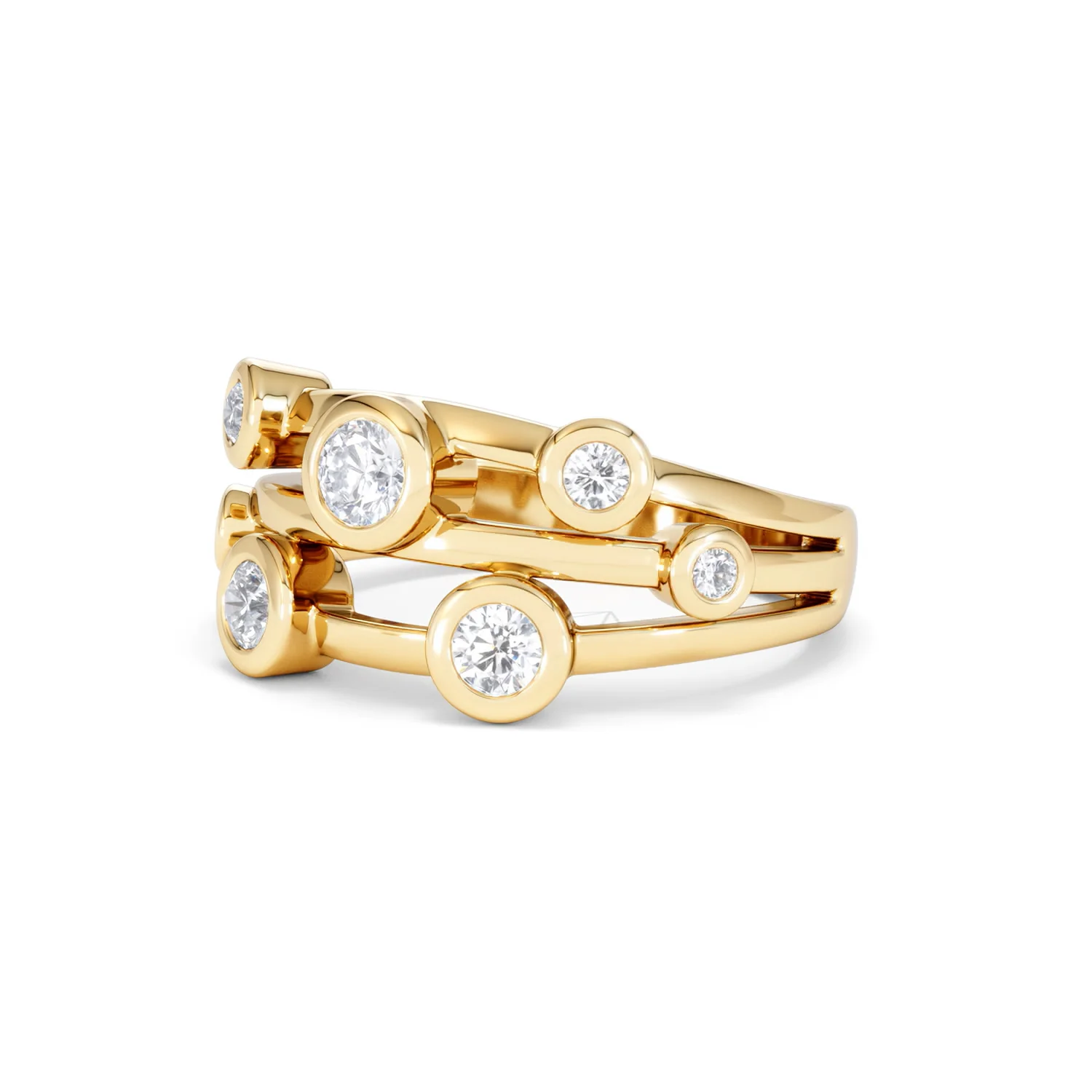 Lab Diamond Rain Drop Ring 0.50ct in 18K Gold Vermeil - Image 82