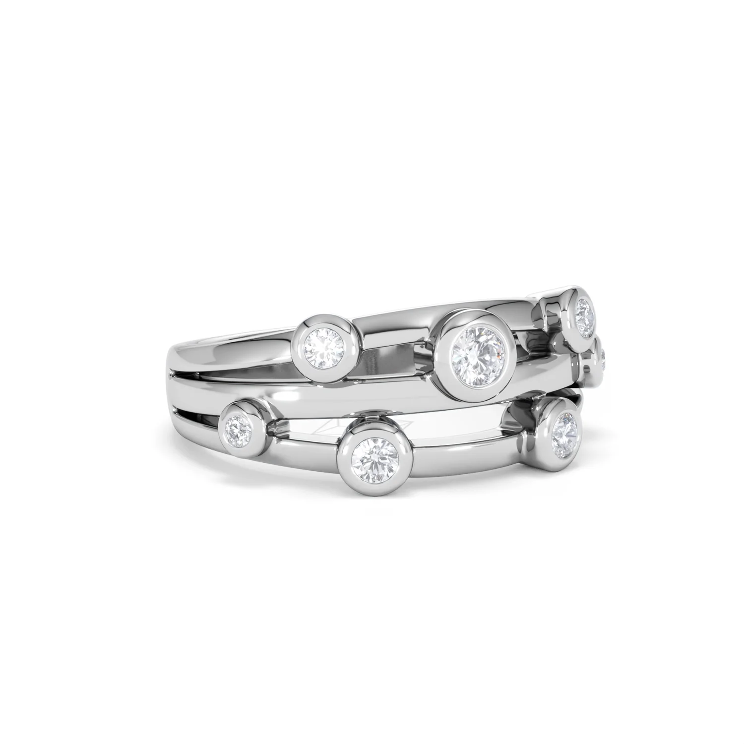 Lab Diamond Rain Drop Ring 0.50ct in 925 Silver - Image 15
