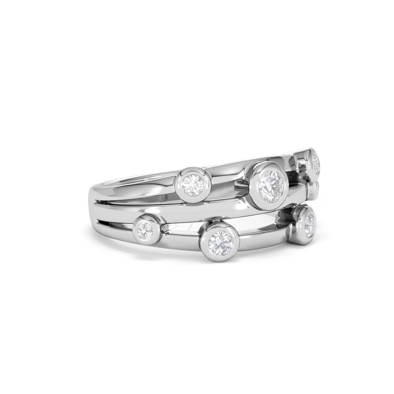 Lab Diamond Rain Drop Ring 0.50ct in 925 Silver - Image 17