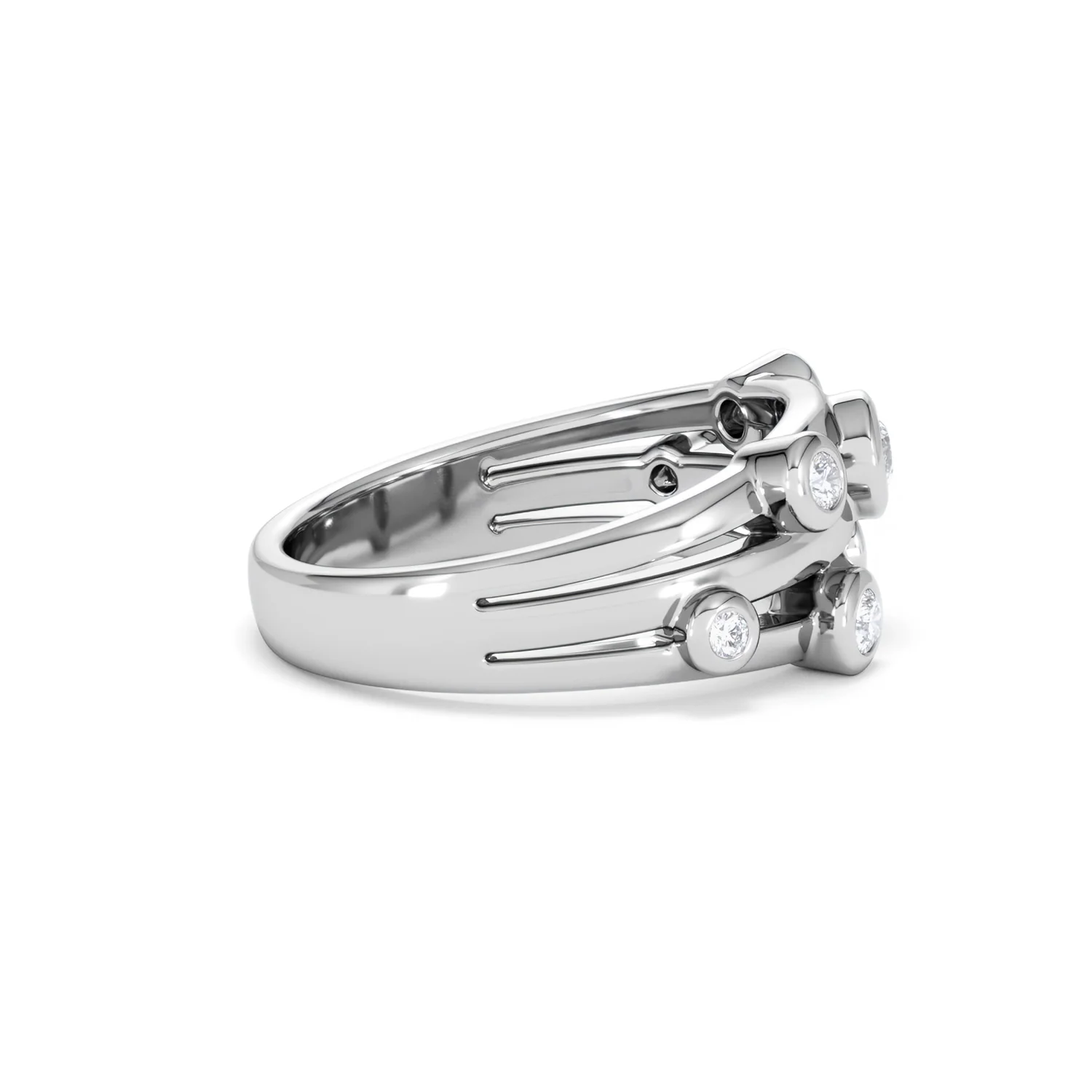 Lab Diamond Rain Drop Ring 0.50ct in 925 Silver - Image 29