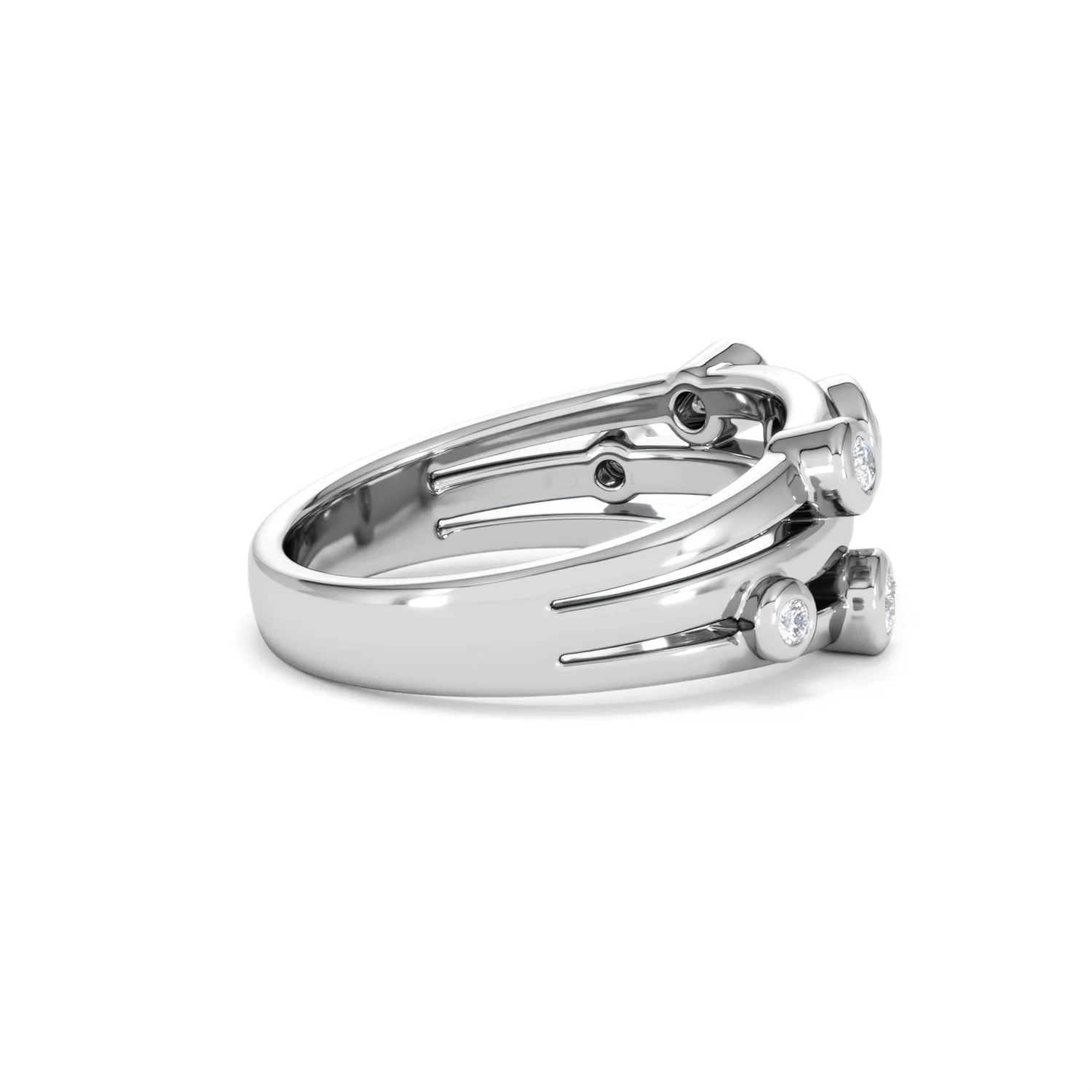 Lab Diamond Rain Drop Ring 0.50ct in 925 Silver - Image 32