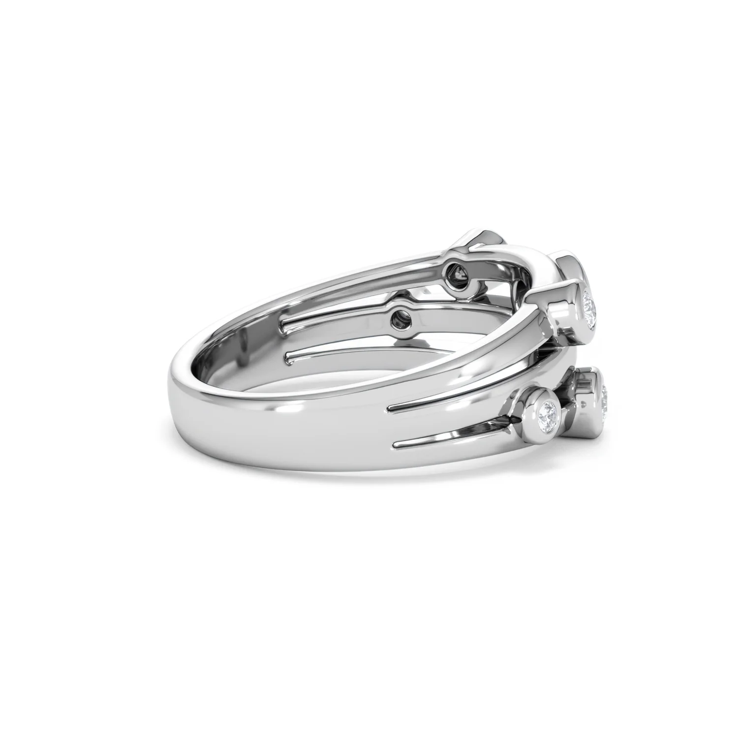 Lab Diamond Rain Drop Ring 0.50ct in 925 Silver - Image 33