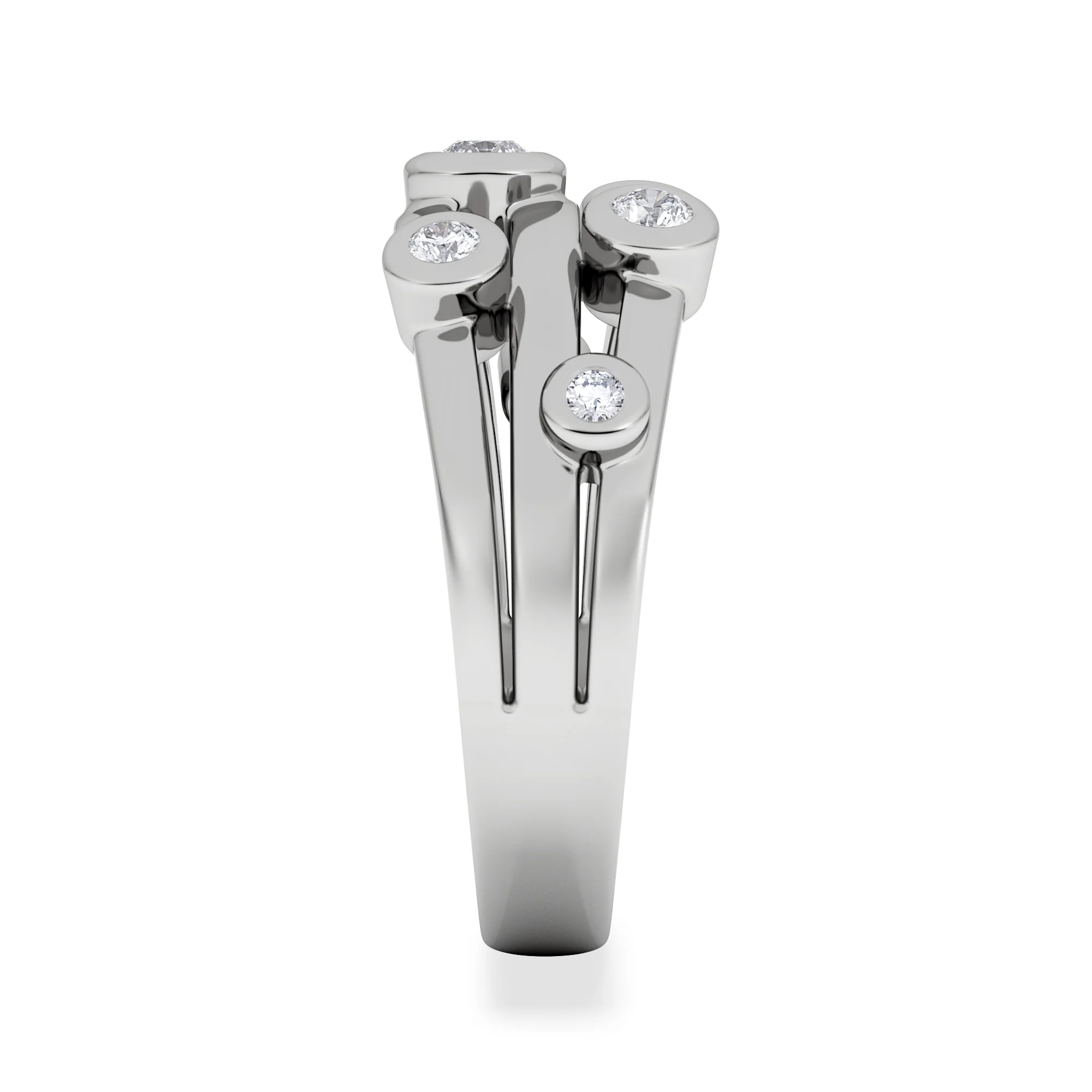 Lab Diamond Rain Drop Ring 0.50ct in 925 Silver - Image 6
