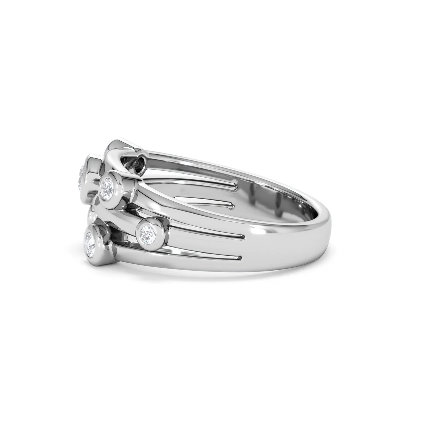 Lab Diamond Rain Drop Ring 0.50ct in 925 Silver - Image 69