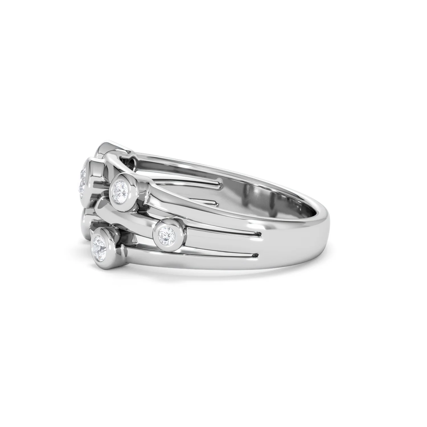 Lab Diamond Rain Drop Ring 0.50ct in 925 Silver - Image 71