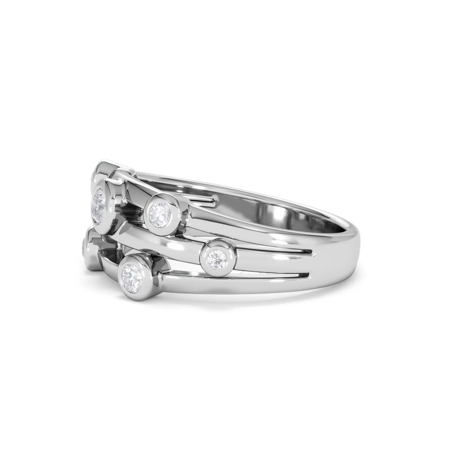 Lab Diamond Rain Drop Ring 0.50ct in 925 Silver - Image 74