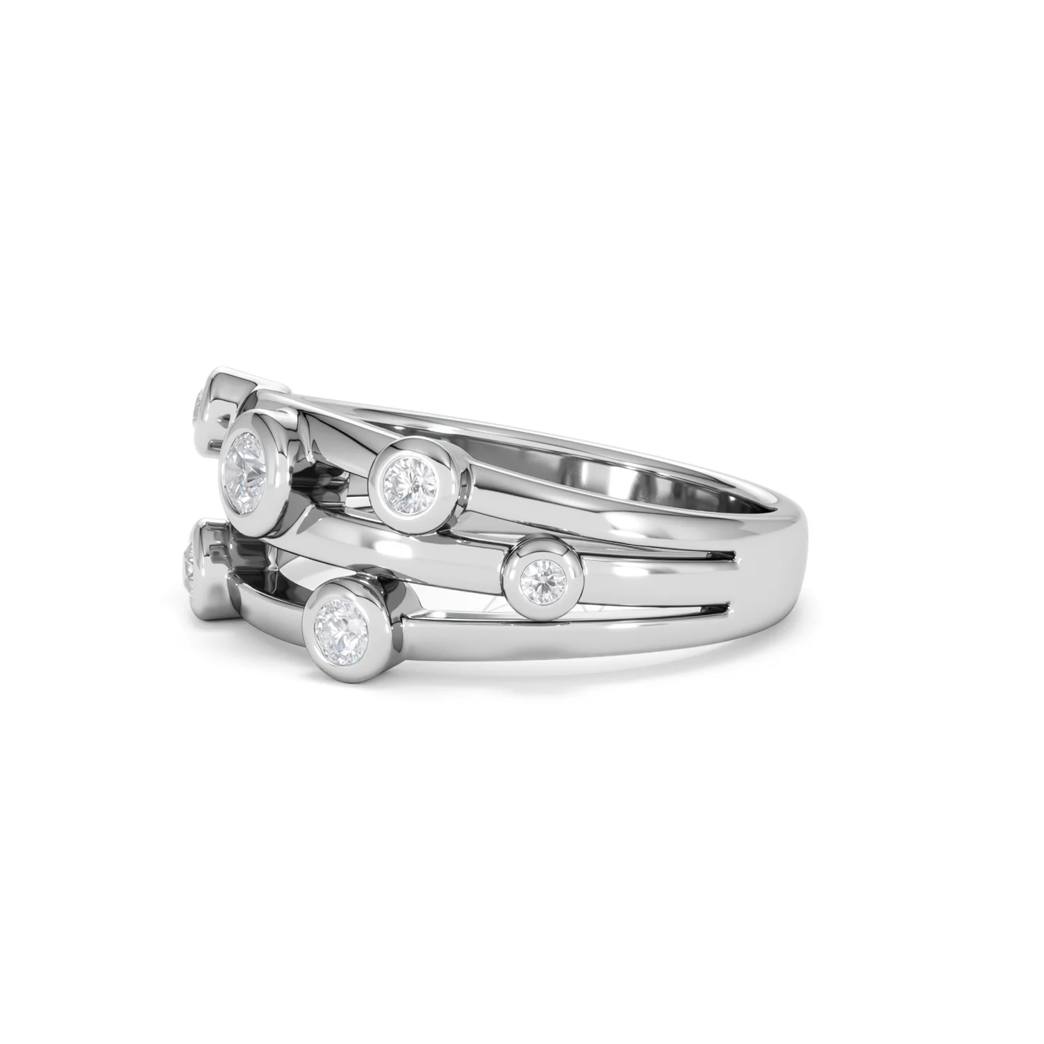 Lab Diamond Rain Drop Ring 0.50ct in 925 Silver - Image 76