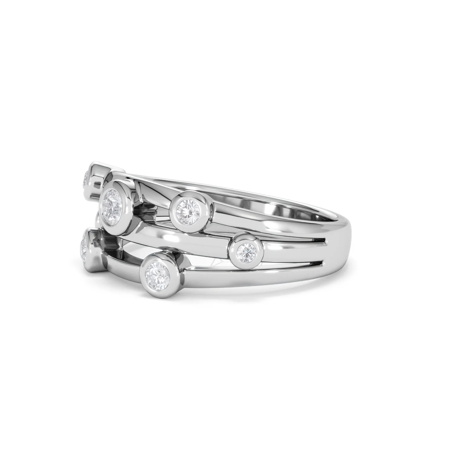 Lab Diamond Rain Drop Ring 0.50ct in 925 Silver - Image 77