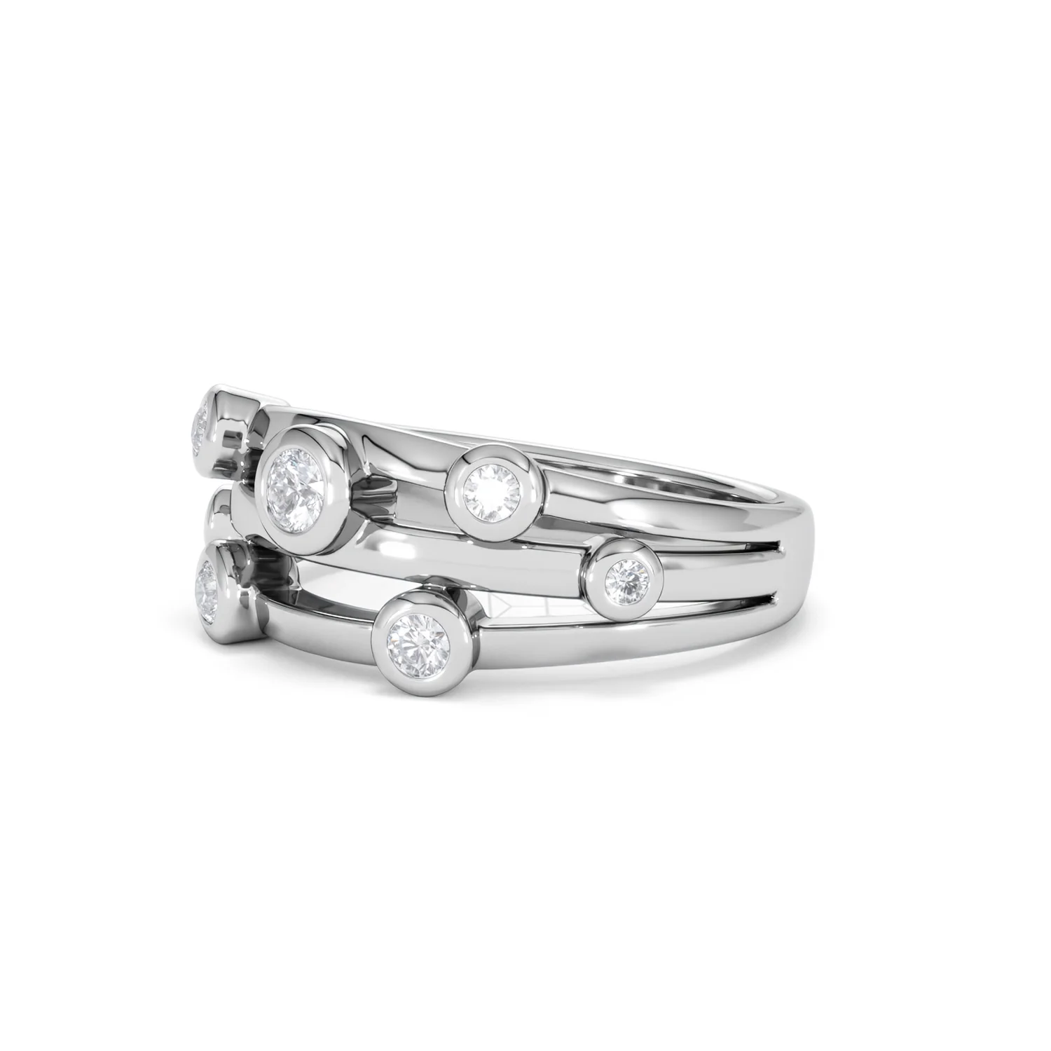 Lab Diamond Rain Drop Ring 0.50ct in 925 Silver - Image 79