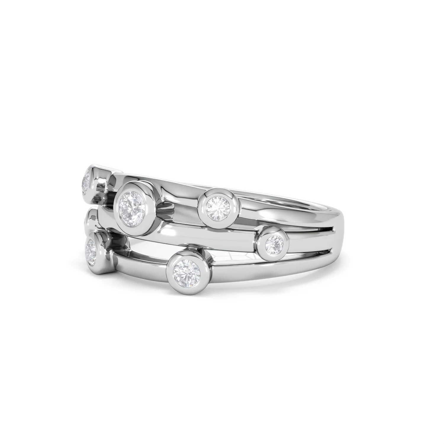Lab Diamond Rain Drop Ring 0.50ct in 925 Silver - Image 80
