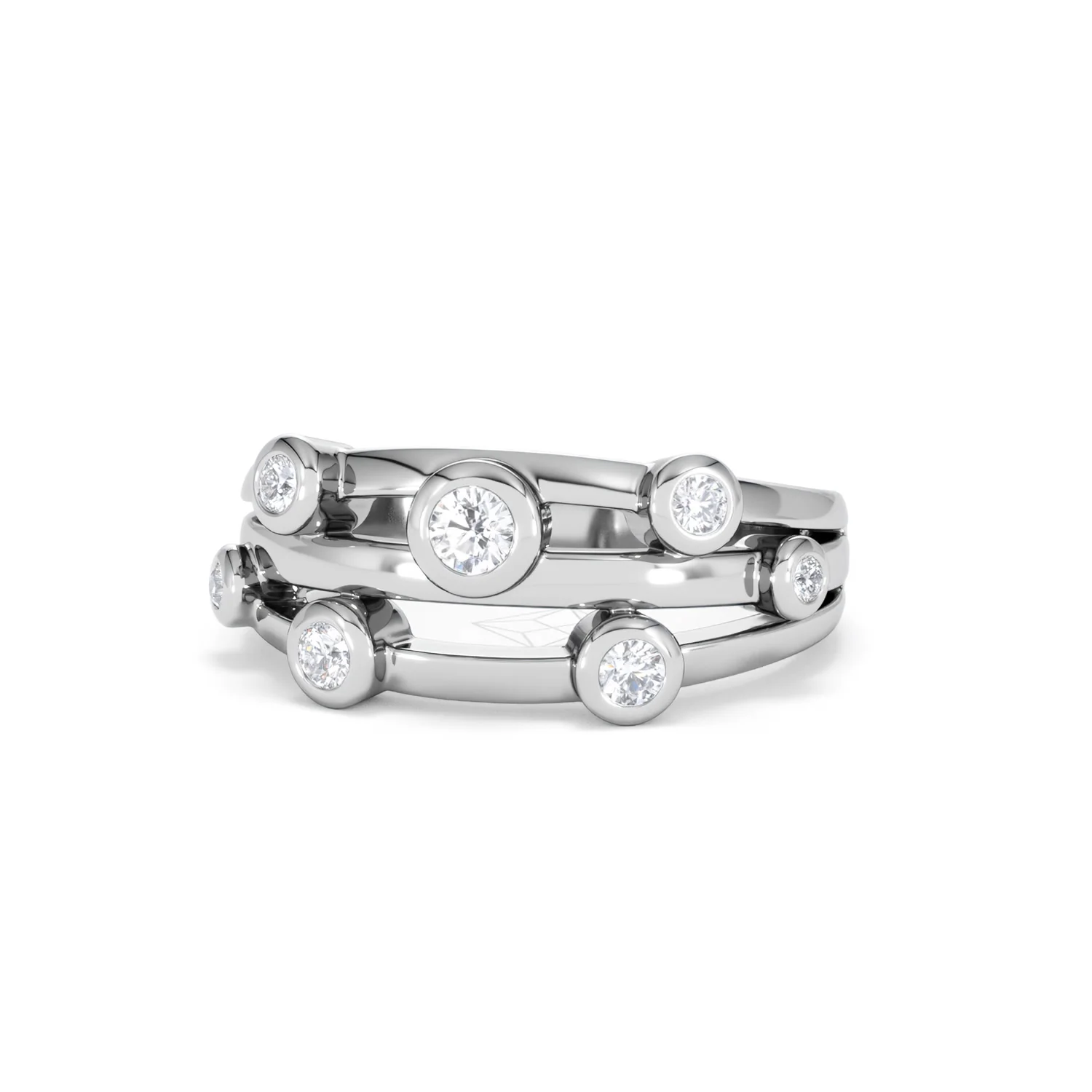 Lab Diamond Rain Drop Ring 0.50ct in 925 Silver - Image 86