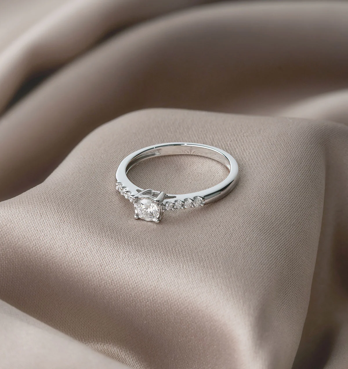 Lab Diamond Side Stone Engagement Ring 0.25ct H/Si in 925 Silver - Image 4