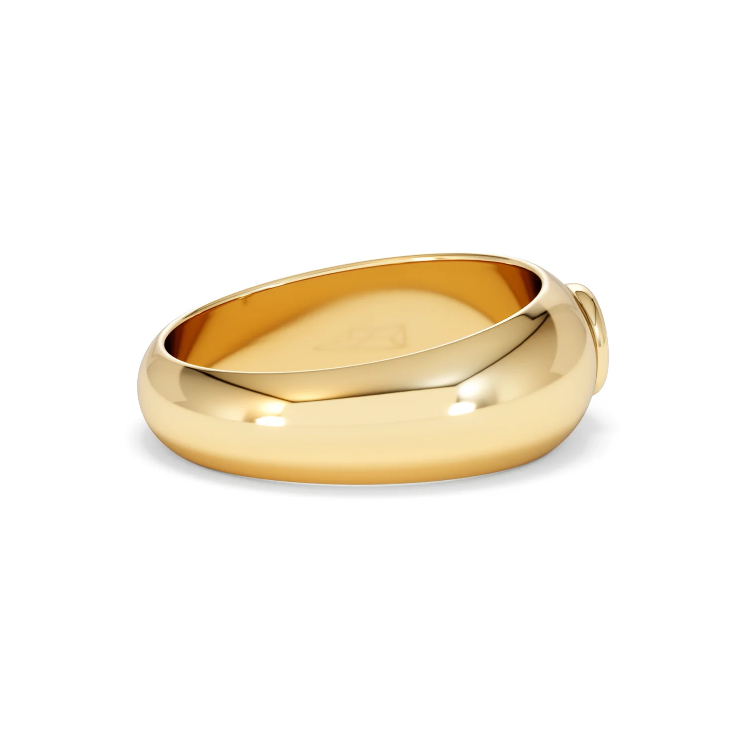 Lab Diamond Signet Ring 0.25ct in 18K Gold Vermeil H/SI - Image 33