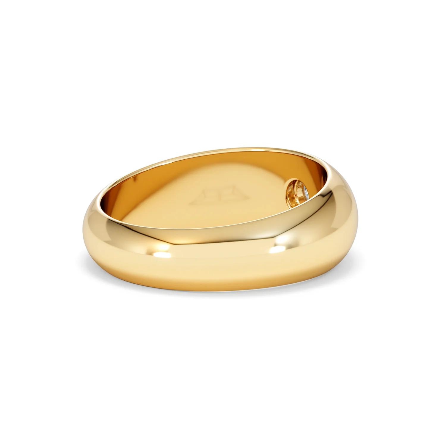 Lab Diamond Signet Ring 0.25ct in 18K Gold Vermeil H/SI - Image 39