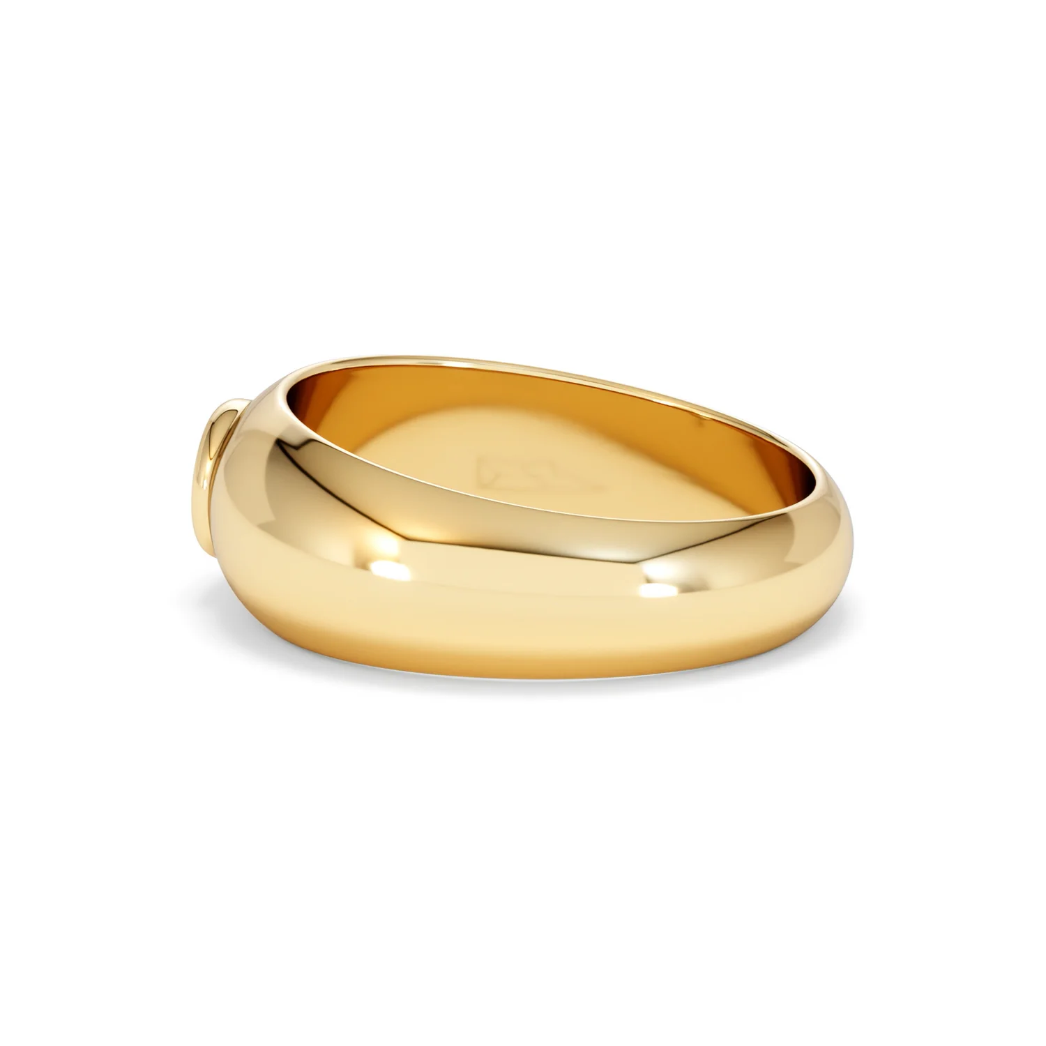 Lab Diamond Signet Ring 0.25ct in 18K Gold Vermeil H/SI - Image 67