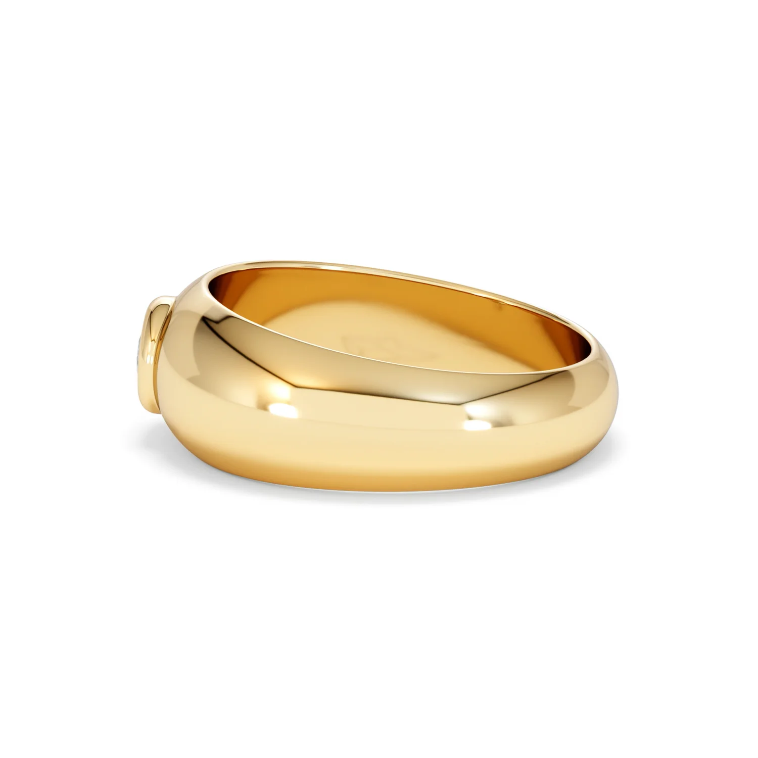 Lab Diamond Signet Ring 0.25ct in 18K Gold Vermeil H/SI - Image 69