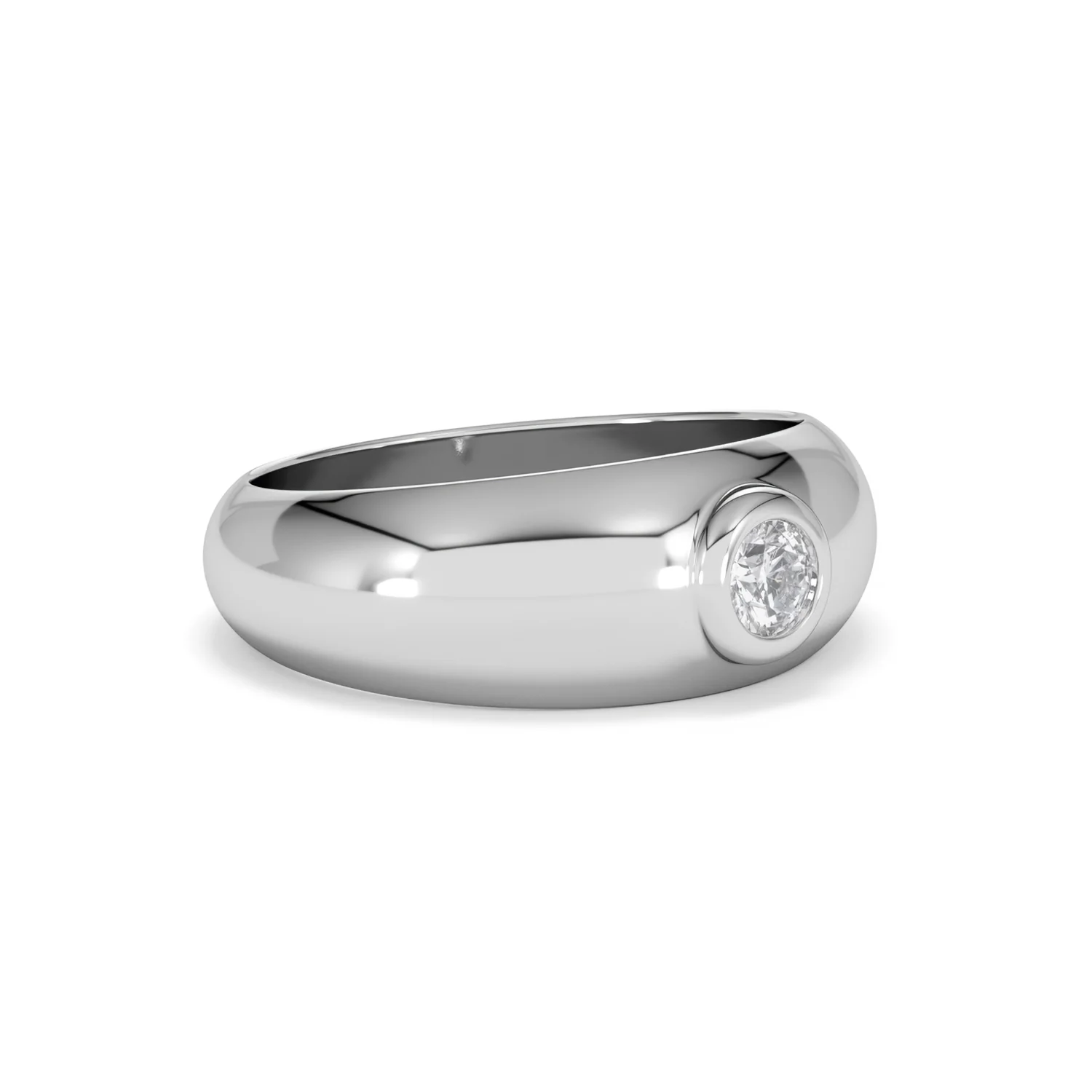 Lab Diamond Signet Ring 0.25ct in 925 Silver H/SI - Image 18