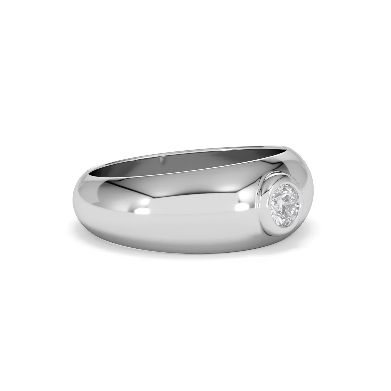 Lab Diamond Signet Ring 0.25ct in 925 Silver H/SI - Image 19