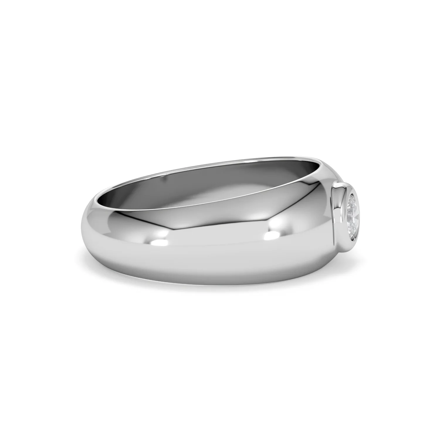 Lab Diamond Signet Ring 0.25ct in 925 Silver H/SI - Image 25