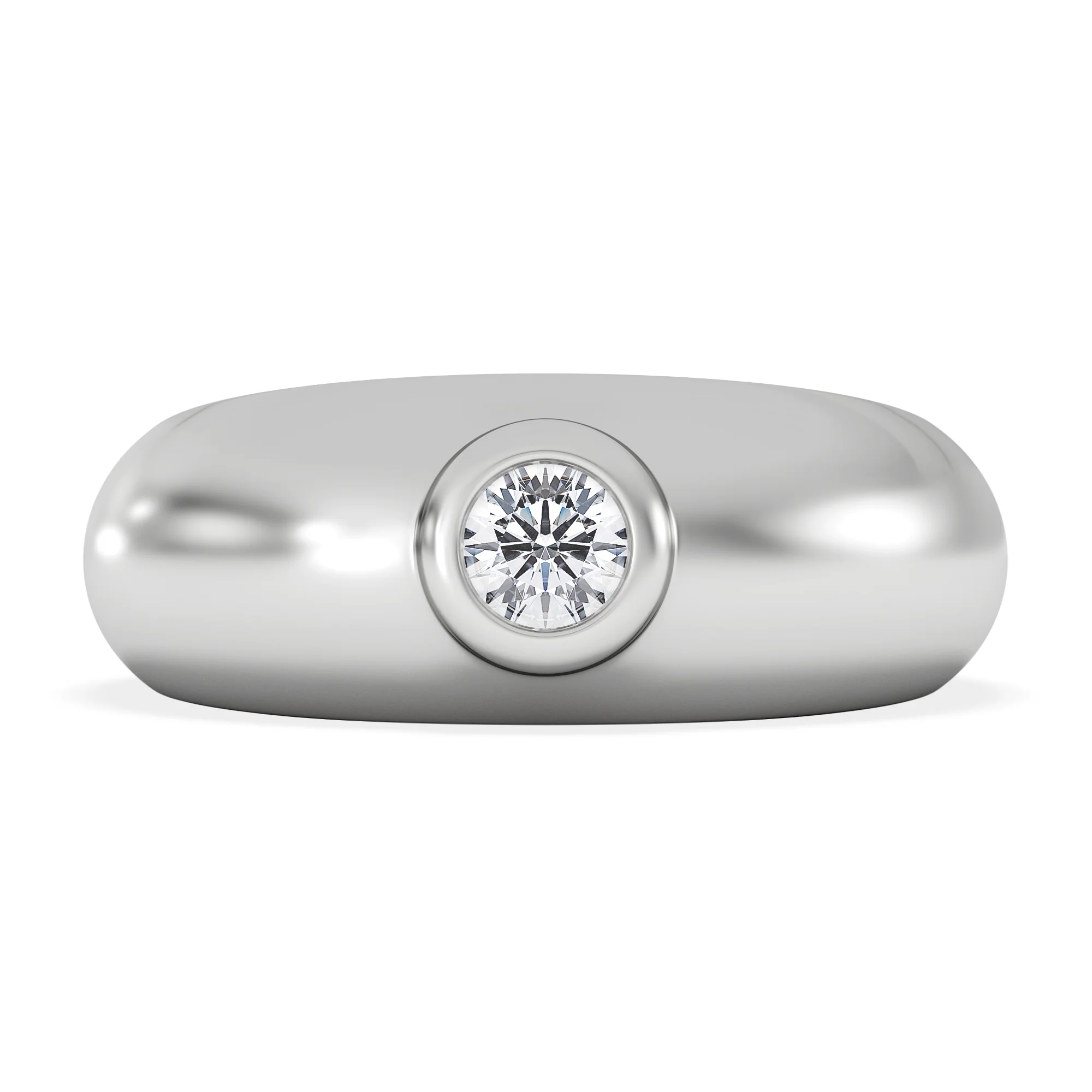 Lab Diamond Signet Ring 0.25ct in 925 Silver H/SI - Image 3