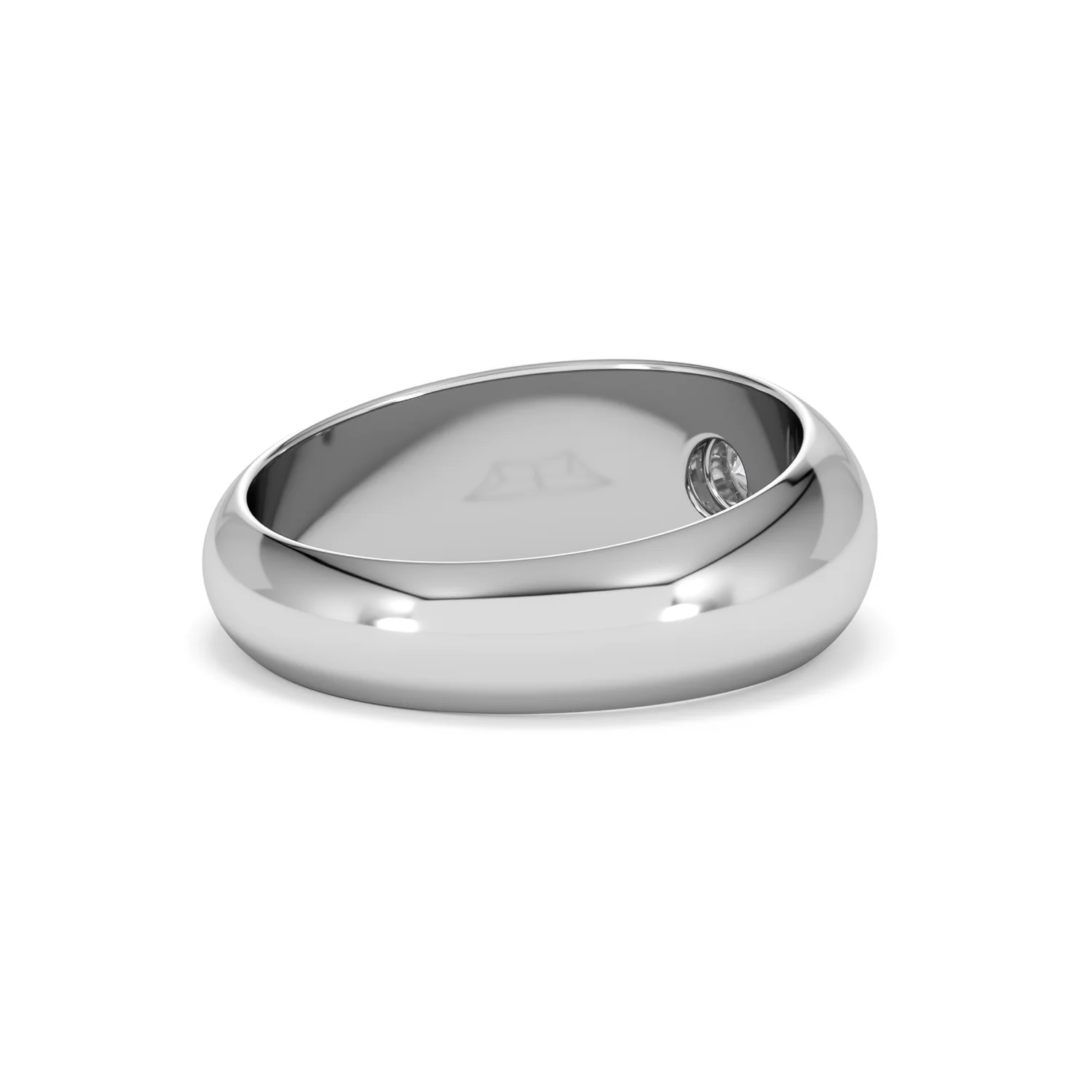 Lab Diamond Signet Ring 0.25ct in 925 Silver H/SI - Image 39