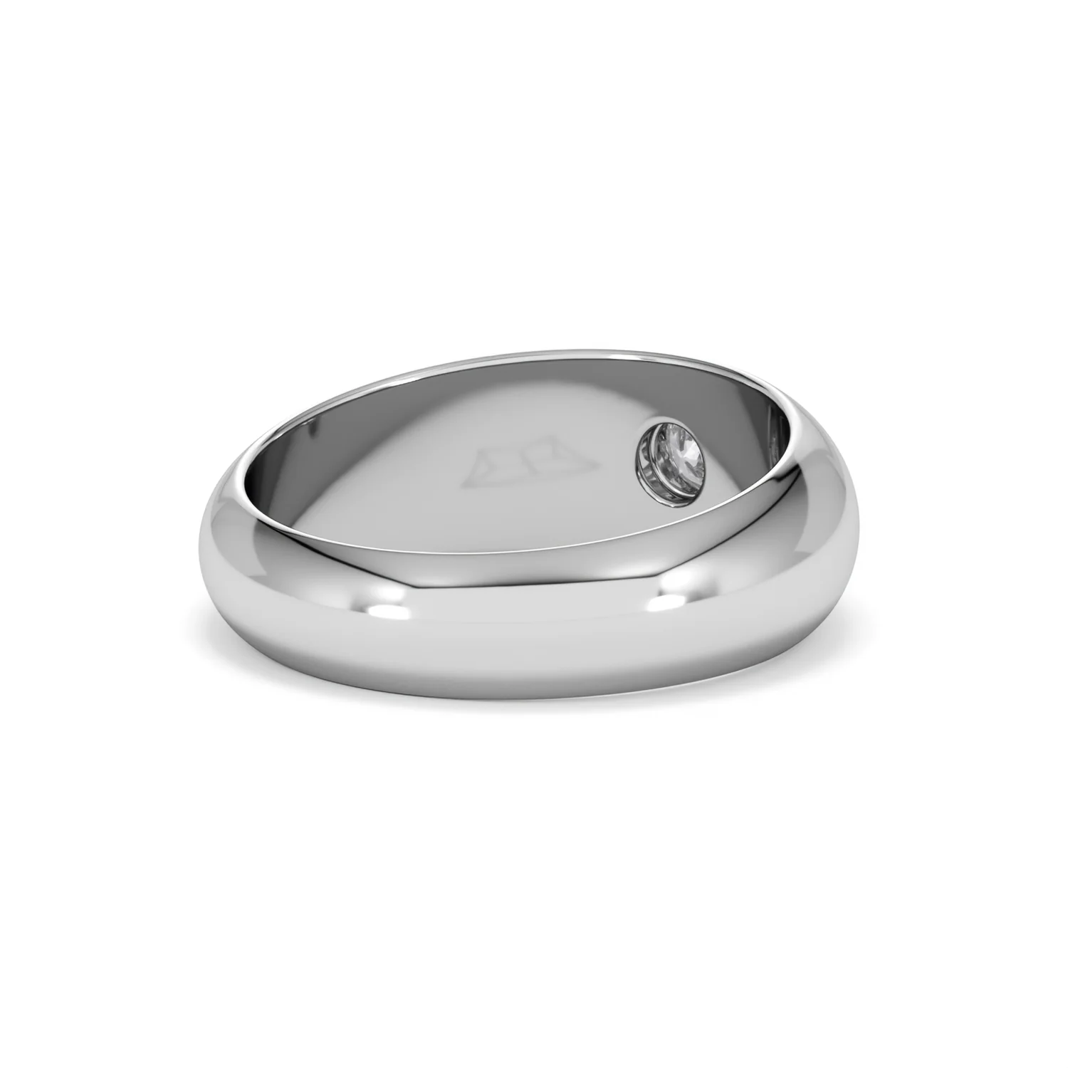 Lab Diamond Signet Ring 0.25ct in 925 Silver H/SI - Image 41