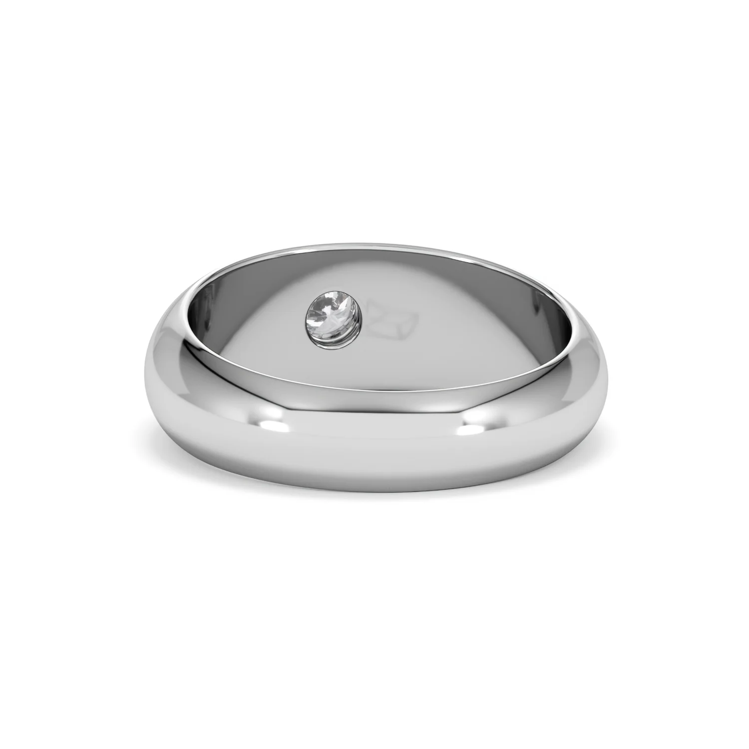 Lab Diamond Signet Ring 0.25ct in 925 Silver H/SI - Image 52