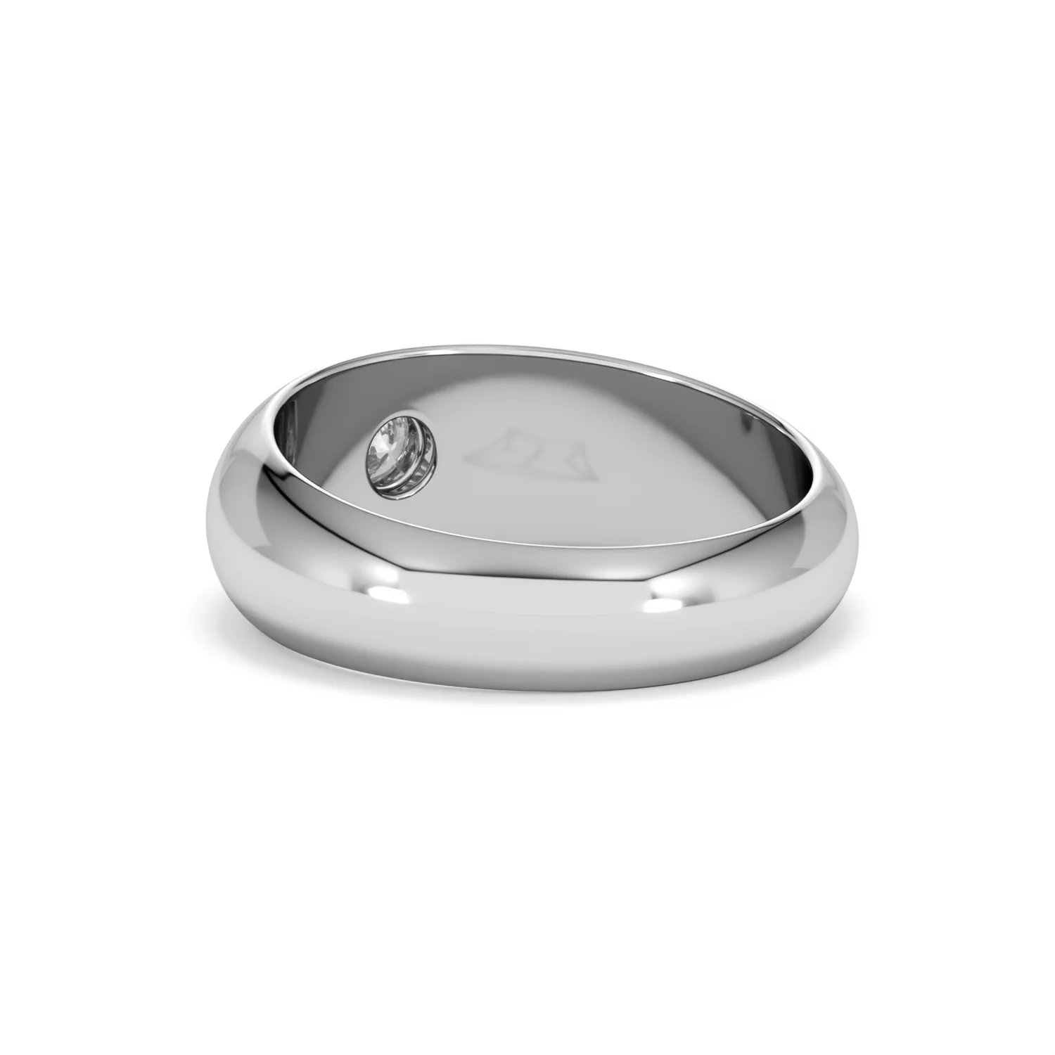 Lab Diamond Signet Ring 0.25ct in 925 Silver H/SI - Image 56