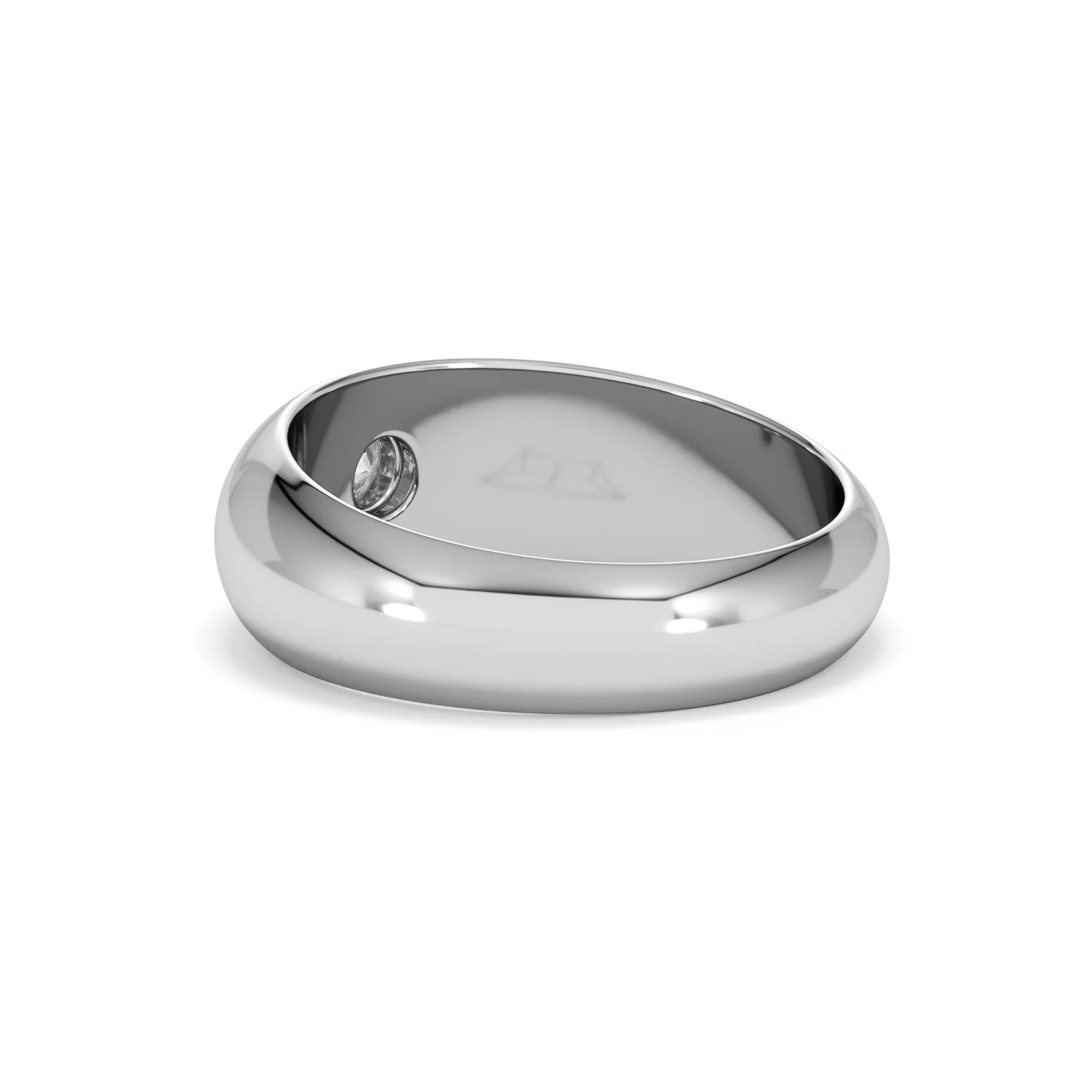 Lab Diamond Signet Ring 0.25ct in 925 Silver H/SI - Image 58