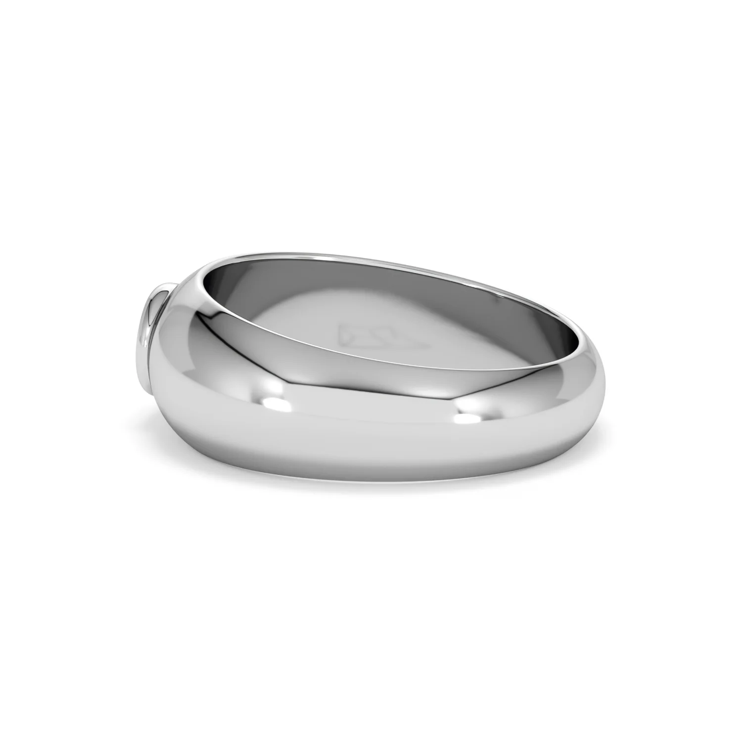 Lab Diamond Signet Ring 0.25ct in 925 Silver H/SI - Image 66