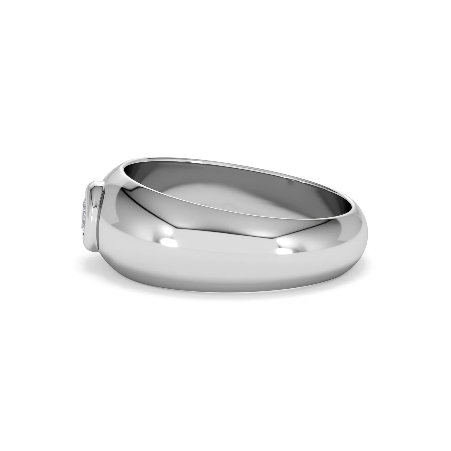 Lab Diamond Signet Ring 0.25ct in 925 Silver H/SI - Image 70
