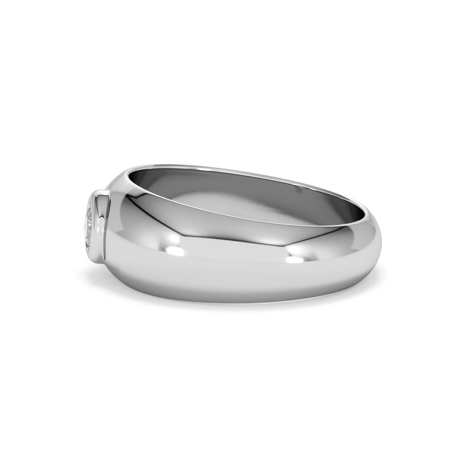 Lab Diamond Signet Ring 0.25ct in 925 Silver H/SI - Image 71