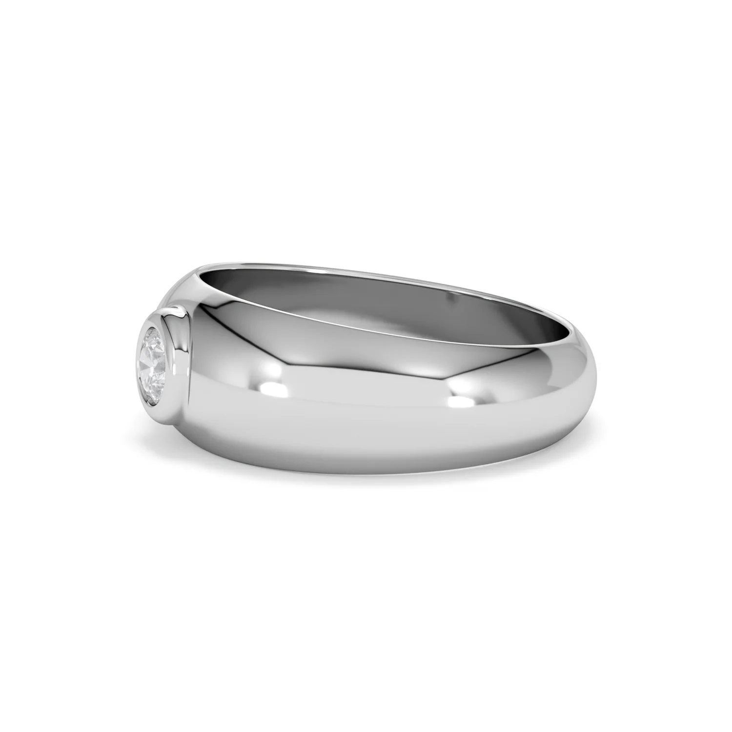 Lab Diamond Signet Ring 0.25ct in 925 Silver H/SI - Image 74