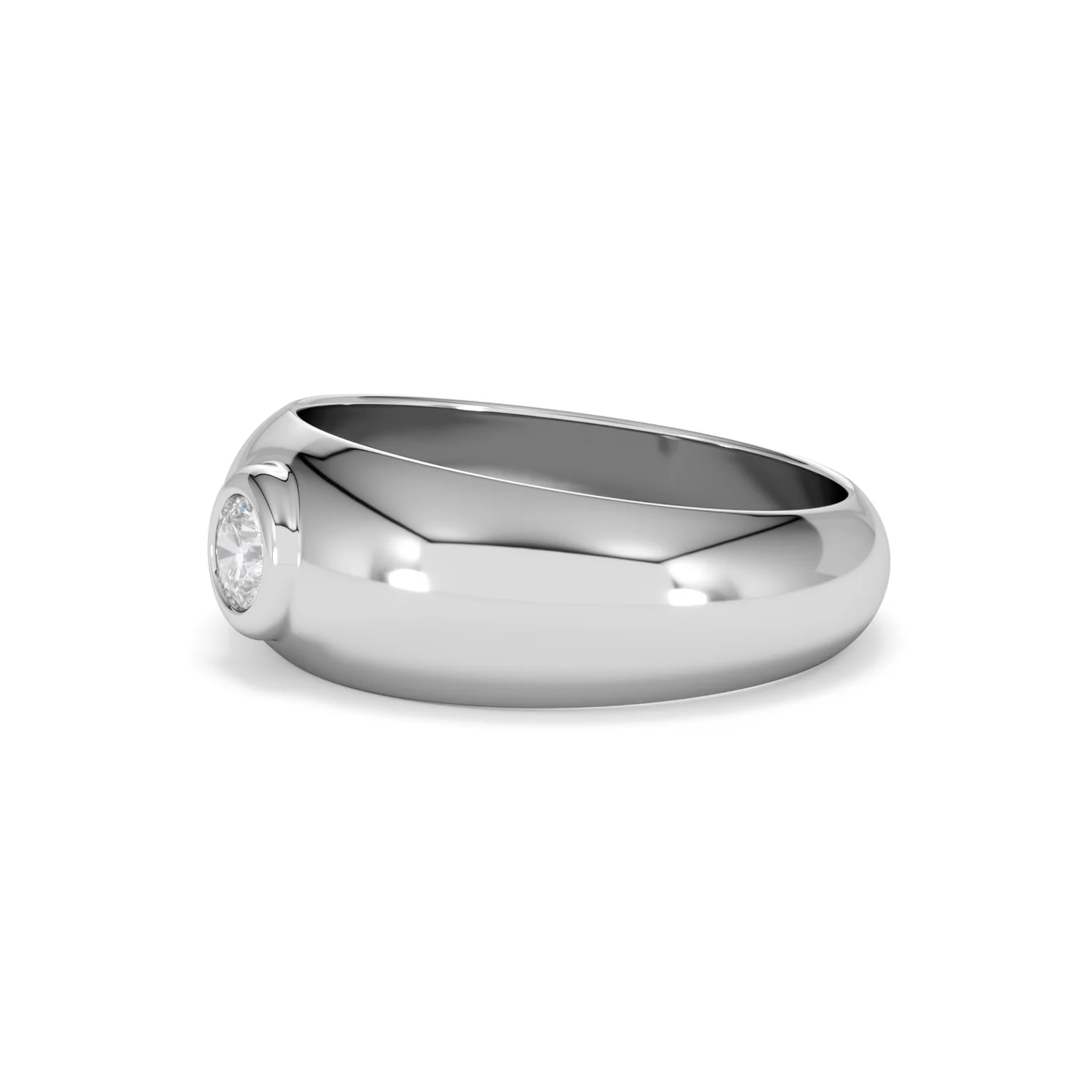 Lab Diamond Signet Ring 0.25ct in 925 Silver H/SI - Image 75
