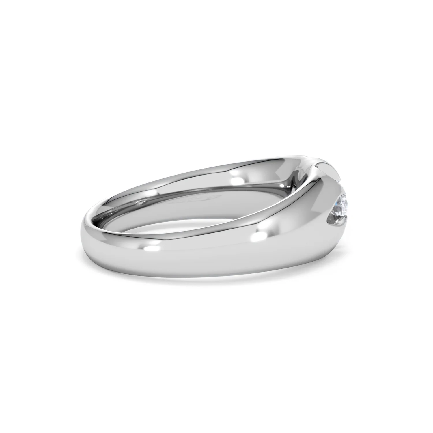 Lab Diamond Signet Ring 0.25ct Round Cut in 925 Silver - Image 31
