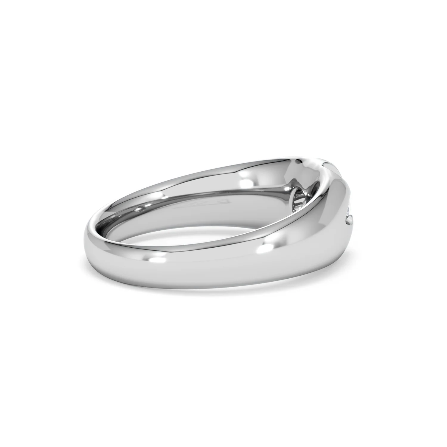 Lab Diamond Signet Ring 0.25ct Round Cut in 925 Silver - Image 34