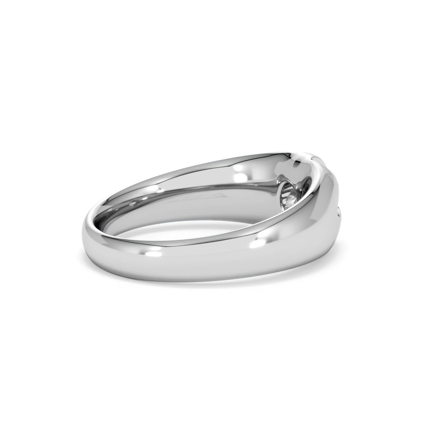 Lab Diamond Signet Ring 0.25ct Round Cut in 925 Silver - Image 35