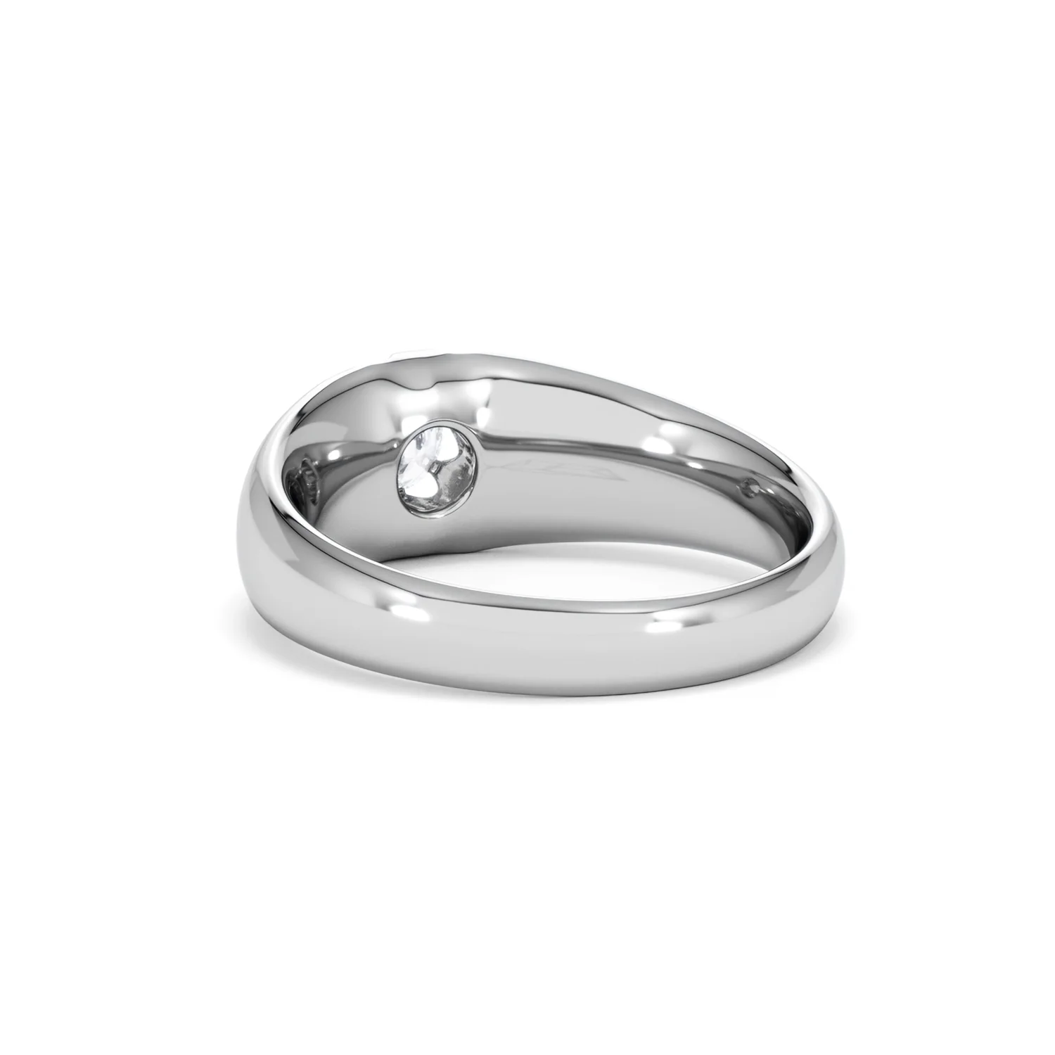 Lab Diamond Signet Ring 0.25ct Round Cut in 925 Silver - Image 55