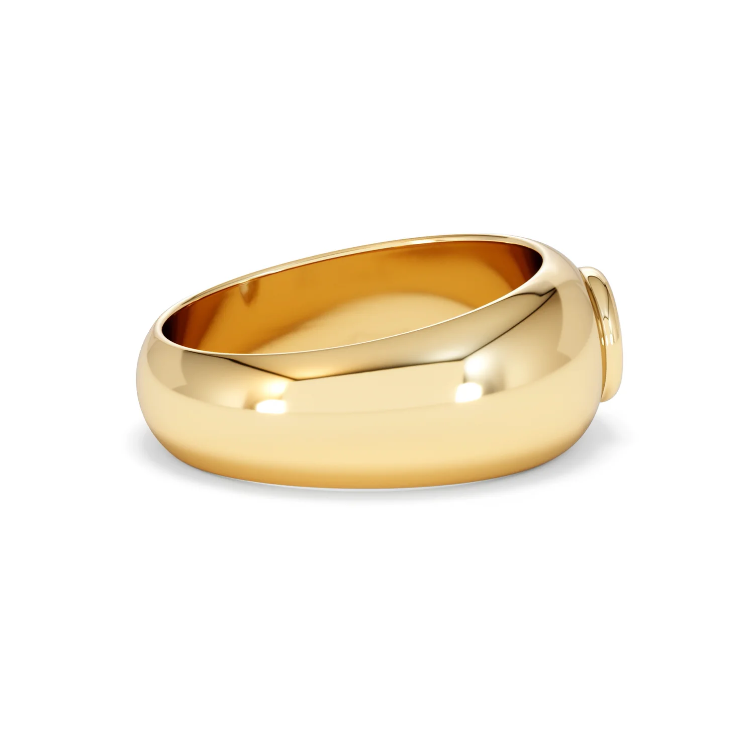Lab Diamond Signet Ring 0.50ct in 18K Gold Vermeil H/SI - Image 32