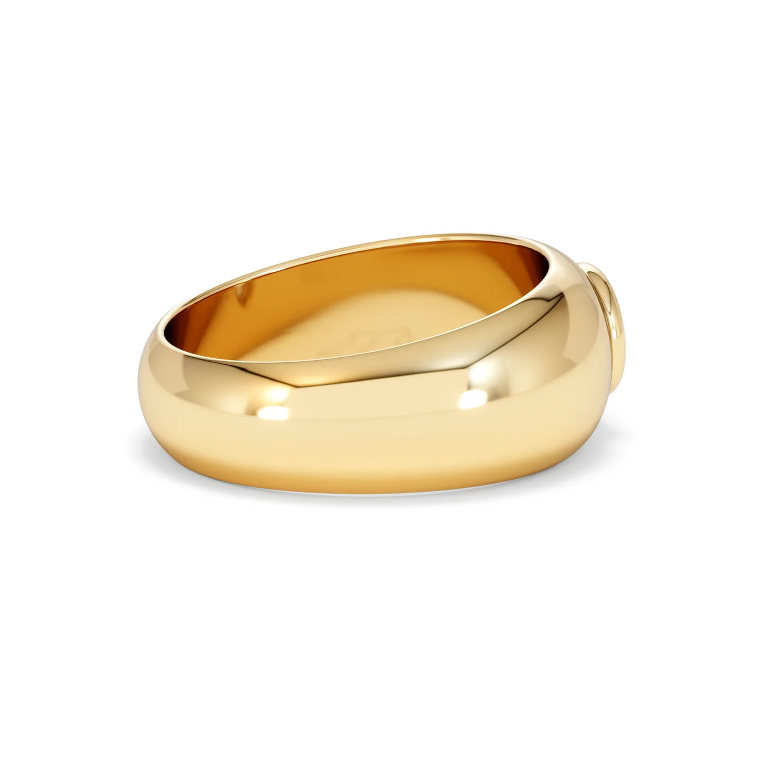 Lab Diamond Signet Ring 0.50ct in 18K Gold Vermeil H/SI - Image 34