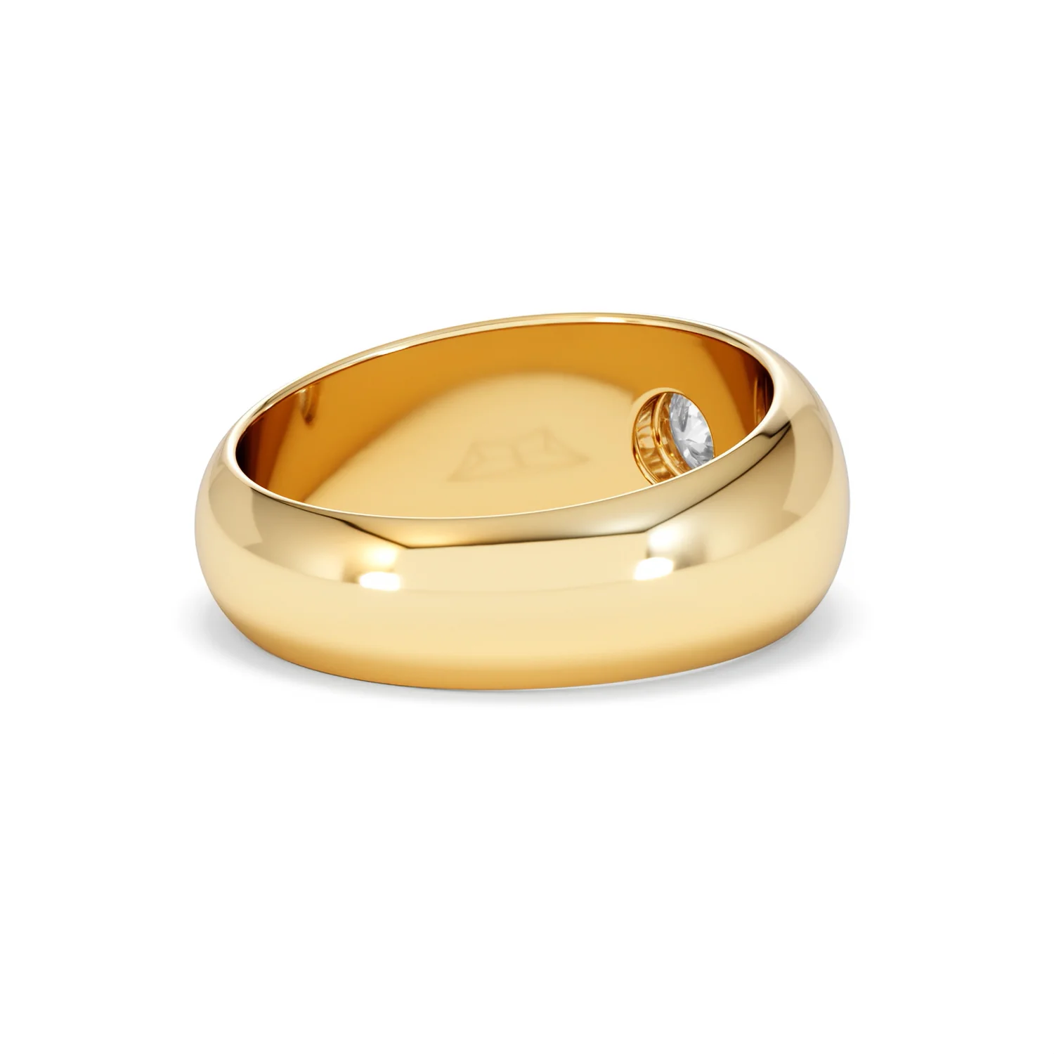 Lab Diamond Signet Ring 0.50ct in 18K Gold Vermeil H/SI - Image 41