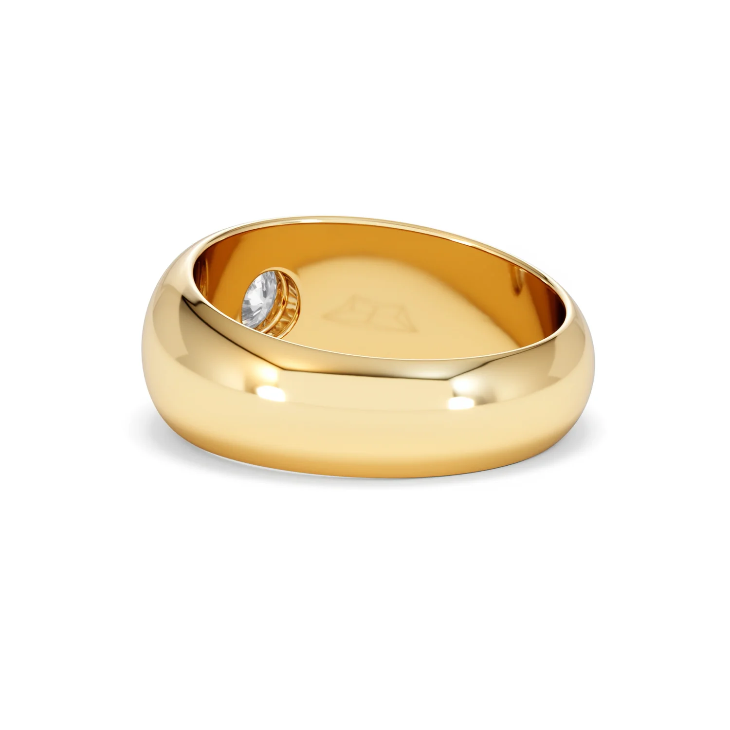 Lab Diamond Signet Ring 0.50ct in 18K Gold Vermeil H/SI - Image 58
