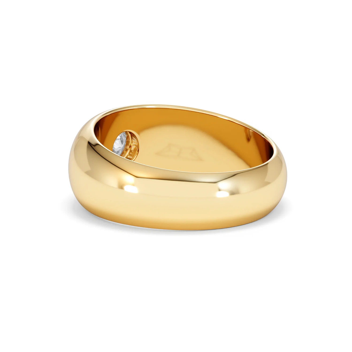 Lab Diamond Signet Ring 0.50ct in 18K Gold Vermeil H/SI - Image 59