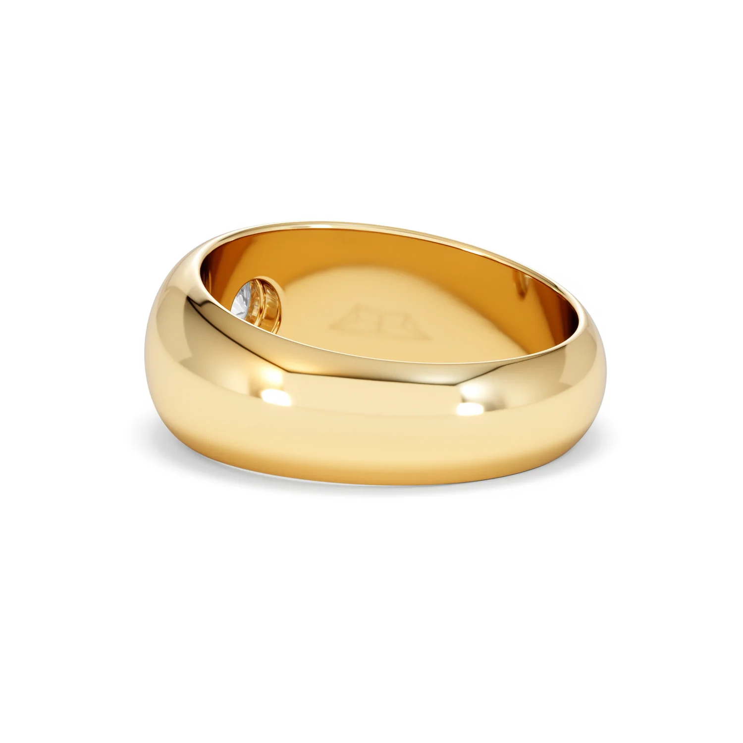 Lab Diamond Signet Ring 0.50ct in 18K Gold Vermeil H/SI - Image 60